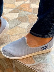 Tenis para Dama casuales de descanso, de meter - Gris - Ver 2