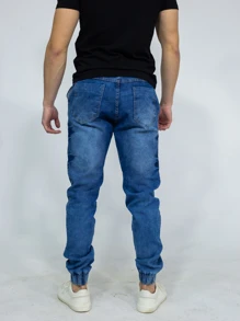 Men Pants - Medium Wash - View 2