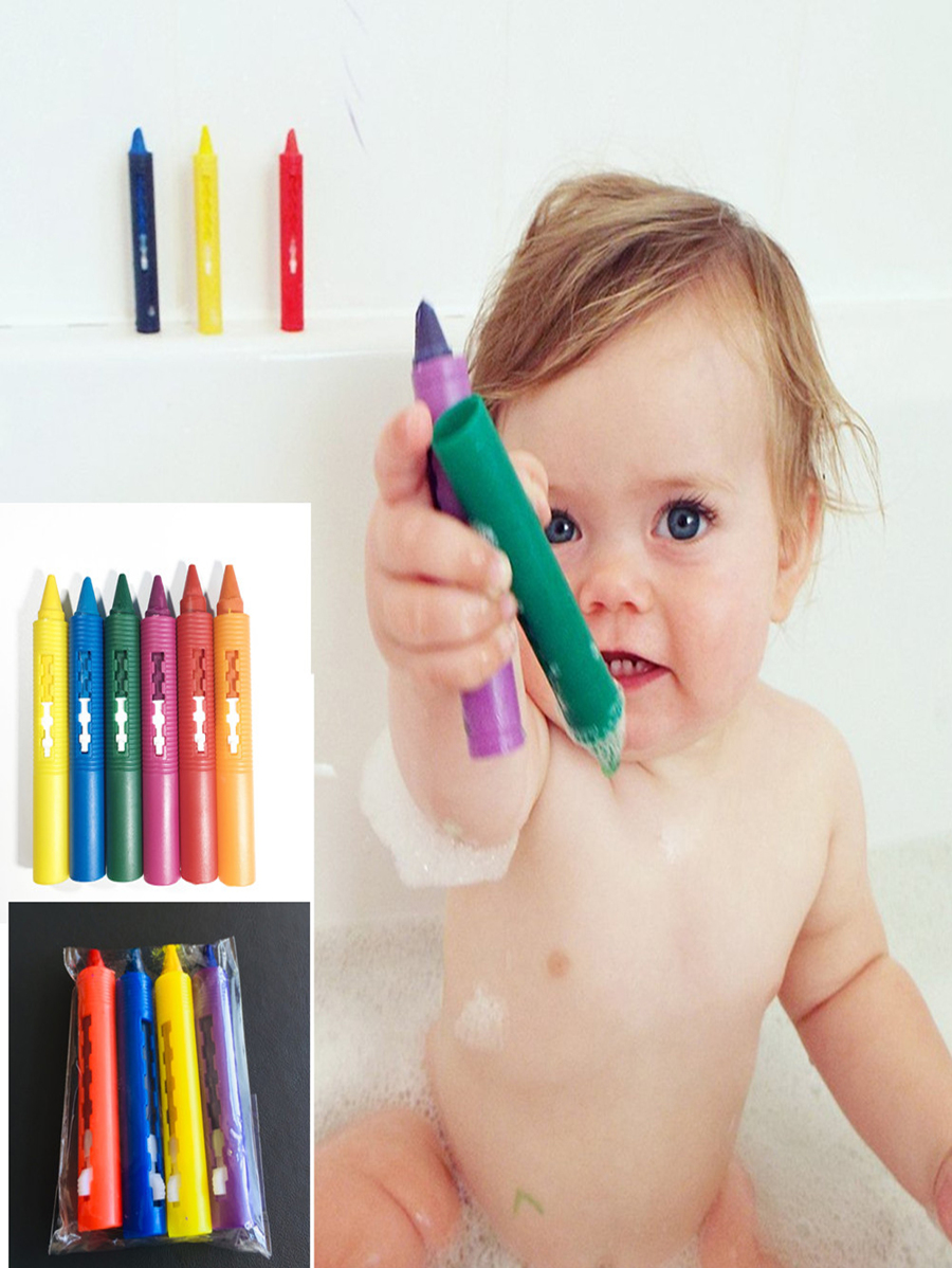 Crayons for Toddlers, Assorted Colors, Baby Bathtub Maker Erasable