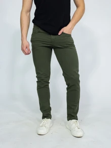 SAINT ELIAN Men Pants - 軍綠色 - 查看 1