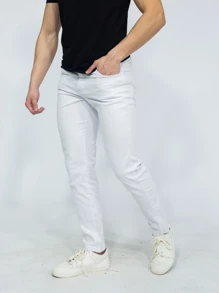 SAINT ELIAN Men Pants - trắng - Xem 4