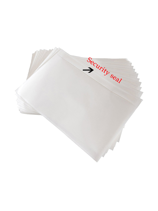 6" x 9" Clear Adhesive Top Loading Packing List Clear Shipping Pouches