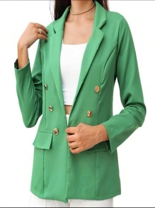 Women Blazers - 綠色 - 查看 4