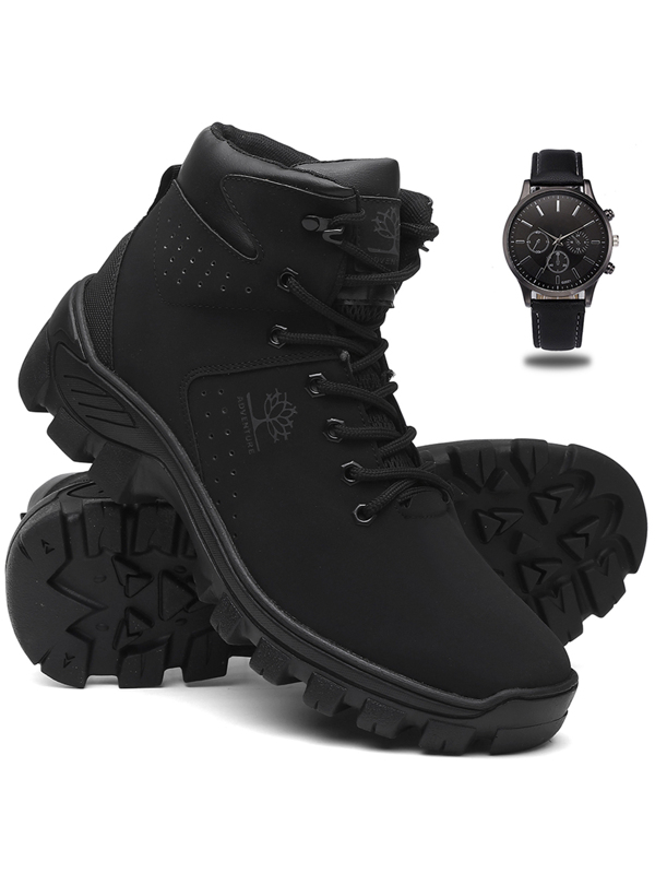 Bota Coturno Masculino Adventure Reforçado e Confortável