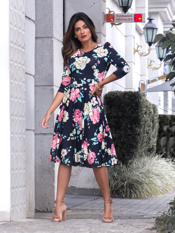 vestido feminino moda casual