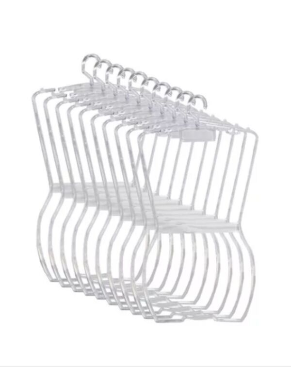 Kit com 10 Cabide Acrílico Silhueta Adulto