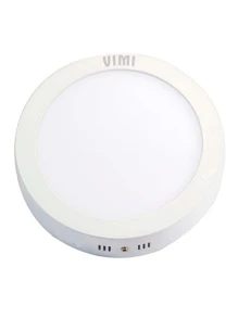 18w Led Lamp For Ceiling Round White Light 22cm Metal VIMI - Black and White - View 1