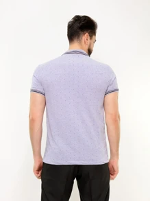 Camisa polo Impressão geográfica Top