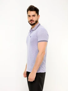 Camisa polo Impressão geográfica Top