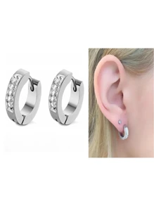 Stud Earrings - Xám - Xem 2