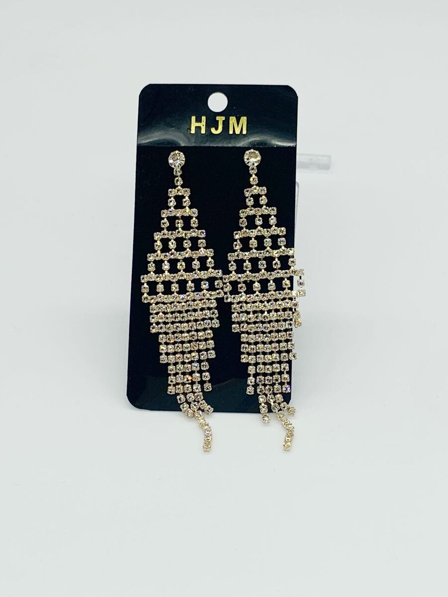 Dangle Earrings - Gold - View 1