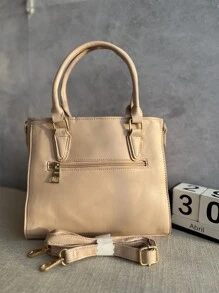 Women Tote Bags - 杏色 - 查看 2