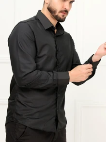 Camisa Social Lisa Microfibra Não Precisa Passa