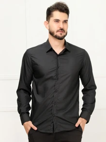 Camisa Social Lisa Microfibra Não Precisa Passa
