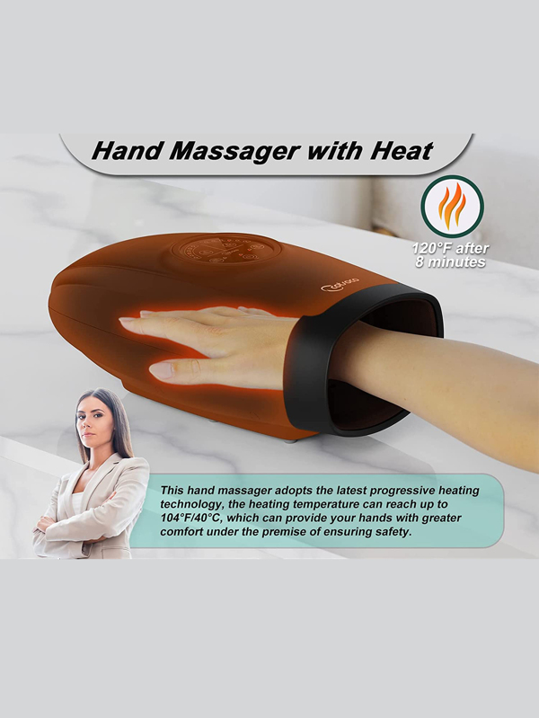 Cotsoco Cordless Electric Hand Massager for Arthritis and Carpal Tunnel Relief, 6 Levels Hand