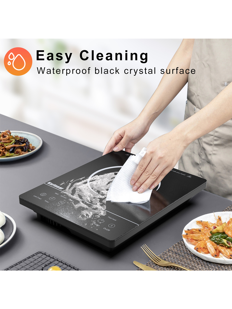 Karinear Portable Electric Cooktop, Electric Stove Single Burner