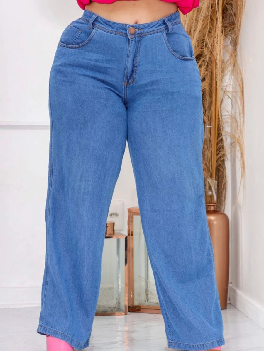 Plus Size Jeans - Rửa nhẹ - Xem 1