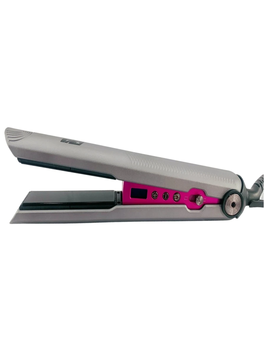 Plancha Profesional Para Cabello Calentamiento Rápido, ceramica, pamtalla LCD - Gris - Ver 1