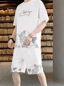 Conjunto De Camiseta Y Pantalón Para Hombre, Chándal Hip Hop