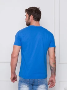 Men T-Shirts & Tanks - 寶藍色 - 查看 2