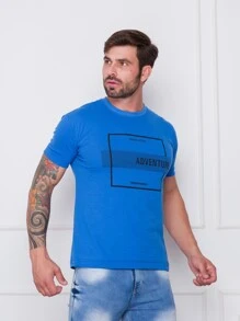 Men T-Shirts & Tanks - 寶藍色 - 查看 3