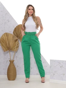 Women Pants - màu xanh lá - Xem 1