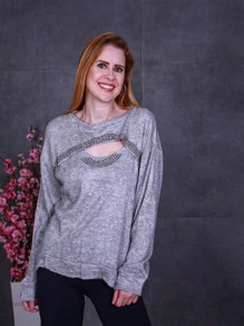 Women T-Shirts - Xám - Xem 4