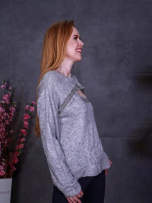 Women T-Shirts - Xám - Xem 3