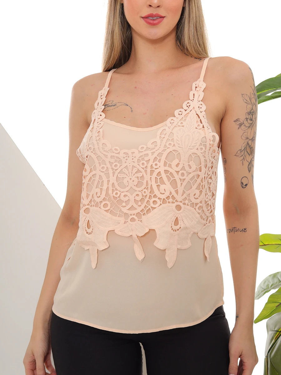 Women Tank Tops & Camis - Màu be - Xem 1