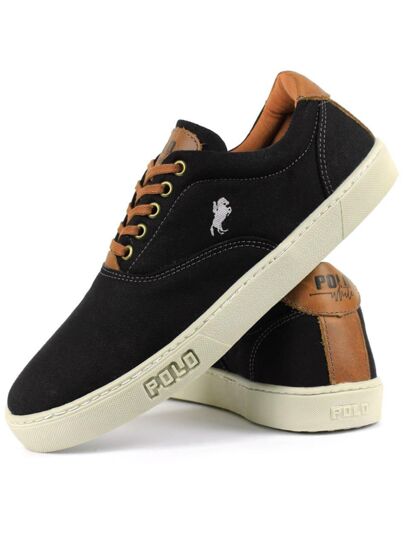 Tênis Sapatênis Masculino Polo White SkateBoarding Casual SF Calçados