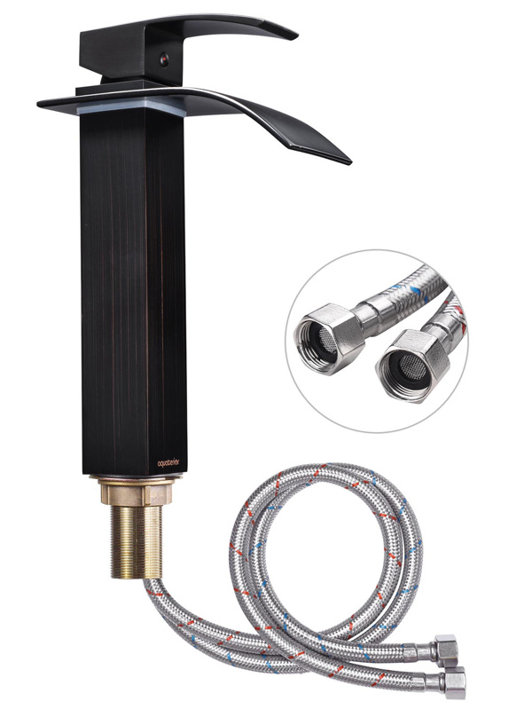 Aquaterior Modern Waterfall Single Handle RV Bathroom Vessel Sink