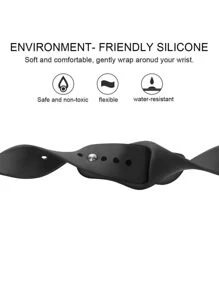 Pulseira Silicone Smartwatch 20mm 22mm Compativel Relogio Watch3 41/45 Active2 Amazfit Bip GTR42/47mm GTS GTR3PRO - Azul - Visão 4