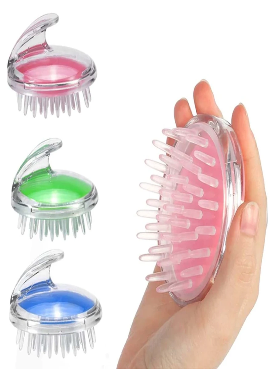 Escova Silicone Para Massagem Capilar e para Cuidados Com O Corpo/Escova De Banho Para Massagem Cabelo