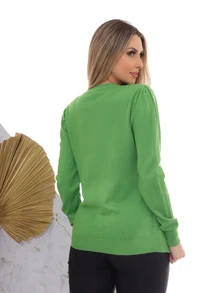 Women Sweaters - màu xanh lá - Xem 6