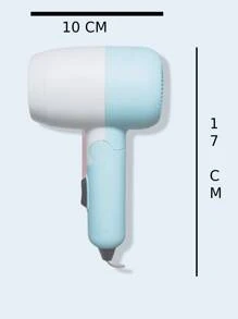 Secadora De Cabello Mini Portátil Plegable Diseño Compacto De 2 Velocidades. - Azul menta - Ver 6