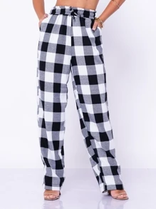 Women Pants - Đen và trắng - Xem 1