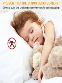 Magnetic Mesh Curtain Hands-free Fly Mesh Door Curtain - Black - View 3