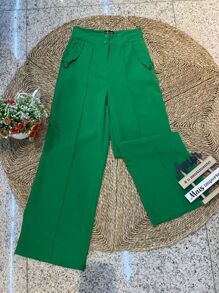 Women Pants - 橄欖綠 - 查看 1