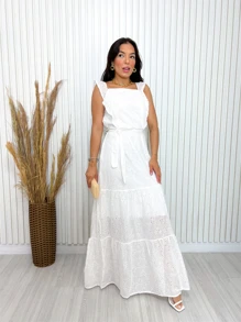 Women Dresses - White - View 3
