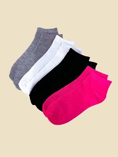 Kit 06 Pares de Meia Soquete Cano Curto Feminina 34 ao 40