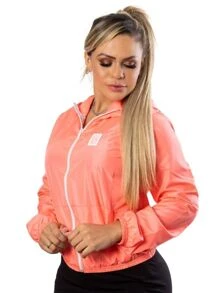 Women Jackets - 亮橙色 - 查看 5