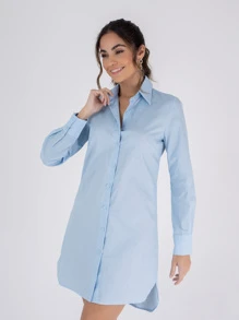 Women Dresses - 淺藍色 - 查看 1