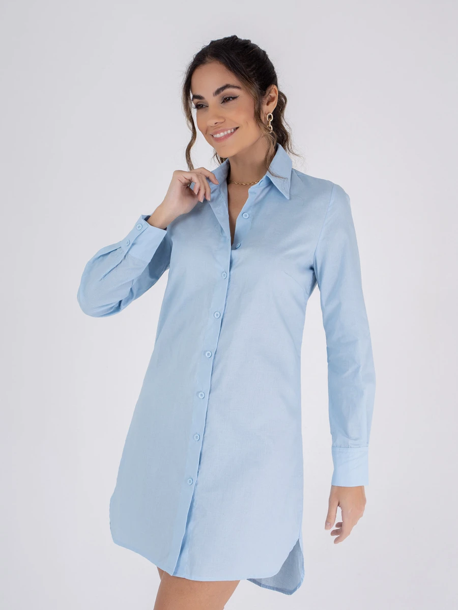 Women Dresses - 淺藍色 - 查看 1