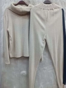 Women Sweater Co-ords - Màu Xám nhạt - Xem 3