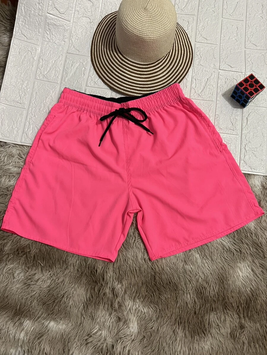 Men Shorts - Hot Pink - View 1