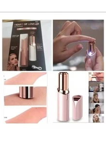 Depiladora de vello  fácial recargable - Blanco - Ver 3