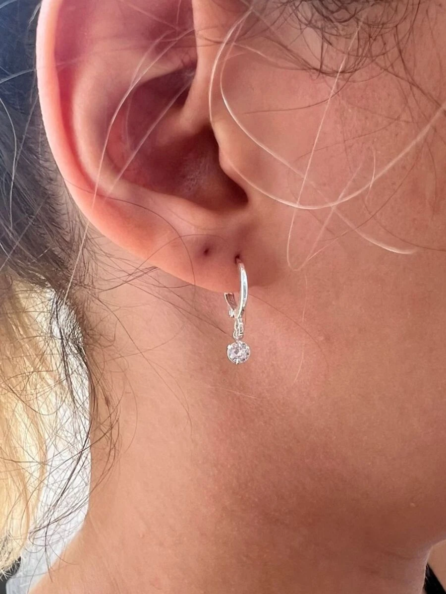 Hoop Earrings - Bạc - Xem 1