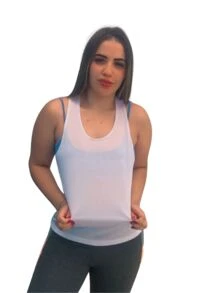 Women Sports Tees & Tanks - 白色 - 查看 1