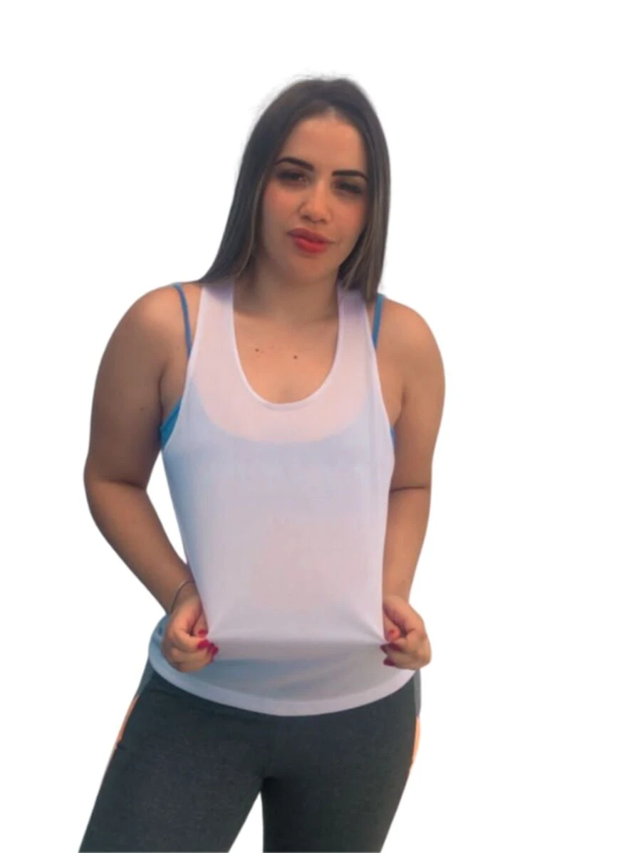 Women Sports Tees & Tanks - 白色 - 查看 1