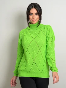 Women Winter Coats - Màu xanh chanh - Xem 5